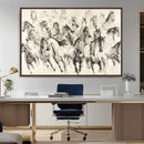 Abstract Horse Wall Art Canvas Print – Framed Horse Sketch by MyGreatCanvas | Canvas Wall Art Prints | Photo Prints & Wall Decor