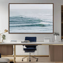 Ocean Waves Wall Art Canvas Print – Framed Surfer Lineup by MyGreatCanvas | Canvas Wall Art Prints | Photo Prints & Wall Decor