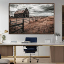 Rustic Barn Wall Art Canvas Print – Framed Moody Field Scene by MyGreatCanvas | Canvas Wall Art Prints | Photo Prints & Wall Decor