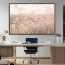 Pastel Grasses Wall Art Canvas Print – Framed Soft Meadow