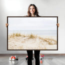 Beach Dunes Wall Art Canvas Print – Framed Serene Coastal