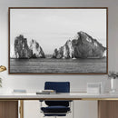 Coastal Wall Art – Framed Black White Ocean Canvas Artwork, by MyGreatCanvas | Canvas Wall Art Prints | Photo Prints & Wall Decor