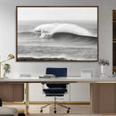 Monochrome Seascape Wall Art Canvas Print – Framed Surf Wave by MyGreatCanvas | Canvas Wall Art Prints | Photo Prints & Wall Decor