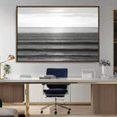 Monochrome Ocean Wall Art Canvas Print – Framed Moody Ocean by MyGreatCanvas | Canvas Wall Art Prints | Photo Prints & Wall Decor