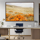Golden Wildflowers Wall Art Canvas Print – Framed Hills by MyGreatCanvas | Canvas Wall Art Prints | Photo Prints & Wall Decor