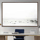 Monochrome Swimming Wall Art Canvas Print – Framed Ocean by MyGreatCanvas | Canvas Wall Art Prints | Photo Prints & Wall Decor