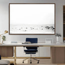 Monochrome Swimming Wall Art Canvas Print – Framed Ocean by MyGreatCanvas | Canvas Wall Art Prints | Photo Prints & Wall Decor
