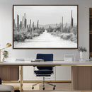 Winter Wall Art Canvas Print – Framed Cactus Path Art by MyGreatCanvas | Canvas Wall Art Prints | Photo Prints & Wall Decor