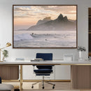 Sunset Surfing Wall Art Canvas Print – Framed Misty by MyGreatCanvas | Canvas Wall Art Prints | Photo Prints & Wall Decor