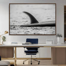 Black White Surfboard Wall Art Canvas Print – Framed by MyGreatCanvas | Canvas Wall Art Prints | Photo Prints & Wall Decor