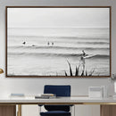 Surfer Silhouette Wall Art Canvas Print, Framed Calm Ocean by MyGreatCanvas | Canvas Wall Art Prints | Photo Prints & Wall Decor