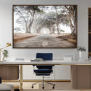 Cypress Tunnel Wall Art – Framed Misty Road Canvas Artwork, by MyGreatCanvas | Canvas Wall Art Prints | Photo Prints & Wall Decor