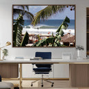 Tropical Shoreline Wall Art Canvas Print – Framed Surfer by MyGreatCanvas | Canvas Wall Art Prints | Photo Prints & Wall Decor