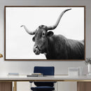 Texas Longhorn Wall Art Canvas Print – Framed Western Cow by MyGreatCanvas | Canvas Wall Art Prints | Photo Prints & Wall Decor