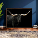 Longhorn Cattle Wall Art Canvas Print – Framed Texas Ranch by MyGreatCanvas | Canvas Wall Art Prints | Photo Prints & Wall Decor