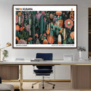 Modern Japanese Wall Art Canvas Print – Framed Abstract