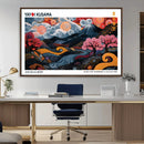 Modern Japanese Wall Art Canvas Print – Framed Abstract