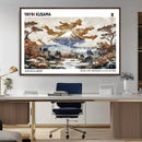 Modern Japanese Wall Art Canvas Print – Framed Abstract