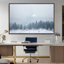 Winter Forest Wall Art Canvas Print – Framed Snowy Landscape by MyGreatCanvas | Canvas Wall Art Prints | Photo Prints & Wall Decor