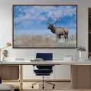 Elk Wall Decor Canvas Print – Framed Rustic Wildlife Art by MyGreatCanvas | Canvas Wall Art Prints | Photo Prints & Wall Decor