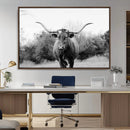 Longhorn Photography Wall Art Canvas Print – Framed Western by MyGreatCanvas | Canvas Wall Art Prints | Photo Prints & Wall Decor