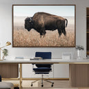 Rustic Bison Decor Wall Art Canvas Print – Framed Buffalo by MyGreatCanvas | Canvas Wall Art Prints | Photo Prints & Wall Decor