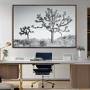 Joshua Trees Wall Art Canvas Print – Framed Black White