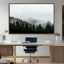 Misty Mountains Wall Art Canvas Print – Framed Foggy Forest by MyGreatCanvas | Canvas Wall Art Prints | Photo Prints & Wall Decor