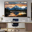Mountain Sunset Wall Art Canvas Print – Framed Alpine by MyGreatCanvas | Canvas Wall Art Prints | Photo Prints & Wall Decor