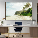 Relaxing Beach Wall Art Canvas Print – Framed Ocean View Art by MyGreatCanvas | Canvas Wall Art Prints | Photo Prints & Wall Decor