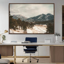 Mountain Landscape Wall Art Canvas Print – Framed Snowy by MyGreatCanvas | Canvas Wall Art Prints | Photo Prints & Wall Decor