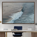 Ocean Waves Wall Art Canvas Print – Framed Coastal Serenity