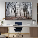Winter Forest Wall Art Canvas Print – Framed Frosty Woodland by MyGreatCanvas | Canvas Wall Art Prints | Photo Prints & Wall Decor