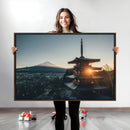 Mount Fuji Wall Art Canvas Print Framed Japan Travel Art by MyGreatCanvas | Canvas Wall Art Prints | Photo Prints & Wall Decor