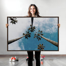 Tropical Palm Trees Wall Art Canvas Print – Framed
