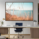 Golden Beach Grass Wall Art Canvas Print – Ocean Breeze Soft by MyGreatCanvas | Canvas Wall Art Prints | Photo Prints & Wall Decor