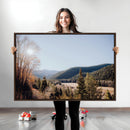 Rustic Landscape Wall Art Canvas Print – Serene Valley Scene