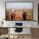 Cowboy Wall Art Canvas Print – Framed Western Ranch Scene by MyGreatCanvas | Canvas Wall Art Prints | Photo Prints & Wall Decor