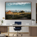 Rustic Farmhouse Wall Art Canvas Print – Framed Mountain by MyGreatCanvas | Canvas Wall Art Prints | Photo Prints & Wall Decor