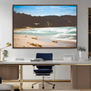 Tranquil Beach Wall Art Canvas Print – Framed Blue Ocean by MyGreatCanvas | Canvas Wall Art Prints | Photo Prints & Wall Decor
