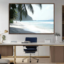 Tropical Beach Wall Art Canvas Print – Framed Serene Ocean by MyGreatCanvas | Canvas Wall Art Prints | Photo Prints & Wall Decor
