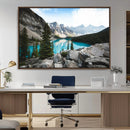 Canadian Rockies Wall Art Canvas Print – Framed Mountain by MyGreatCanvas | Canvas Wall Art Prints | Photo Prints & Wall Decor