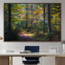 Autumn Forest Wall Art Canvas Print – Framed Fall Woodland by MyGreatCanvas | Canvas Wall Art Prints | Photo Prints & Wall Decor