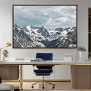 Snowy Peaks Wall Art Canvas Print – Alpine Wilderness