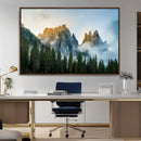 Wilderness Wall Art Canvas Print – Misty Forest Nature
