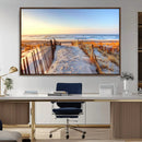 Ocean Sunset Wall Art Canvas Print – Nautical Beach