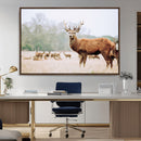 Rustic Deer Wall Art Canvas Print – Forest Woodland Stag