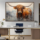 Scottish Highland Wall Art Canvas Print, Framed Longhorn Art by MyGreatCanvas | Canvas Wall Art Prints | Photo Prints & Wall Decor