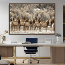 Majestic Elk Herd Winter Canvas, Elk Herd Winter Landscape by MyGreatCanvas | Canvas Wall Art Prints | Photo Prints & Wall Decor