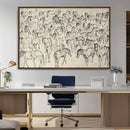 Wild Horse Stampede Wall Art Canvas Print – Monochrome by MyGreatCanvas | Canvas Wall Art Prints | Photo Prints & Wall Decor